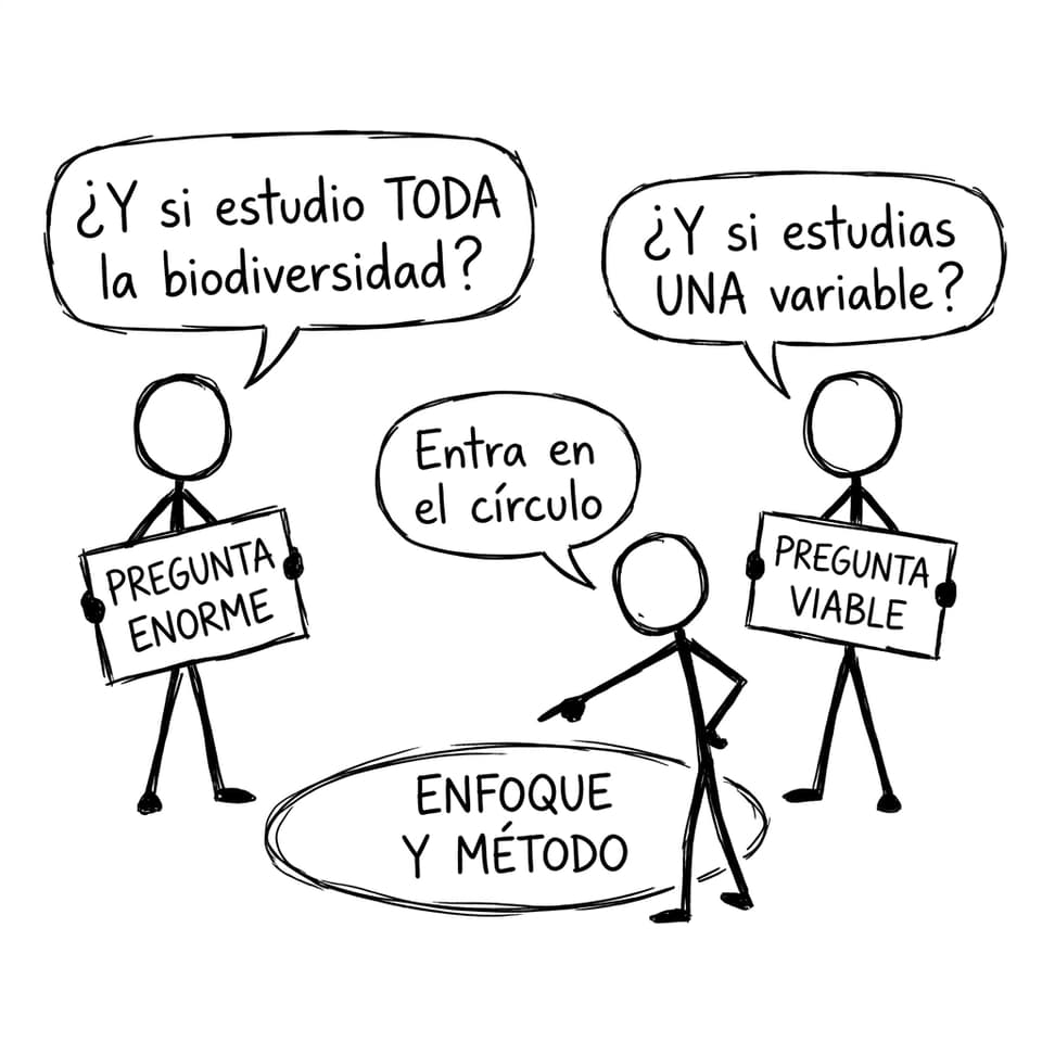 Pregunta enorme vs pregunta viable