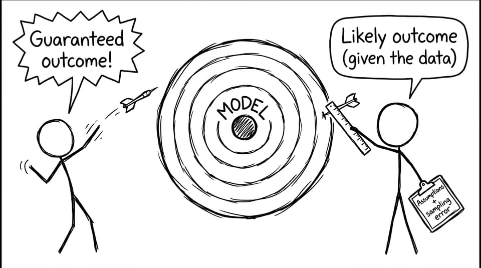 Model vs certainty joke
