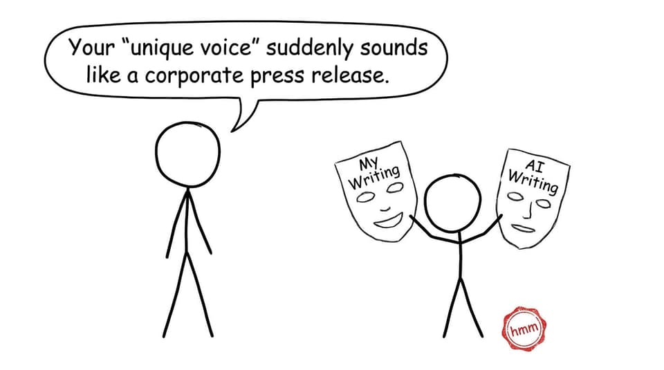 Teacher notices the “new voice”