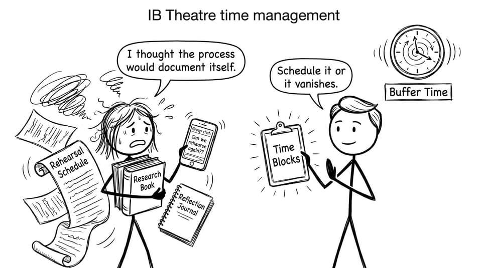 IB Theatre time management comic