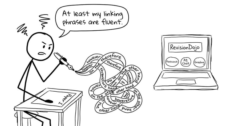 Comic: linking phrases fountain pen