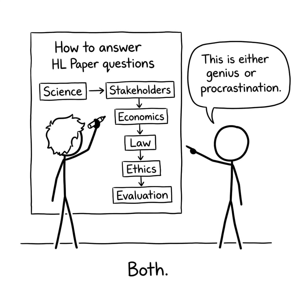HL answer flowchart comic