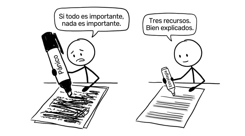 Comic: pánico vs estrategia