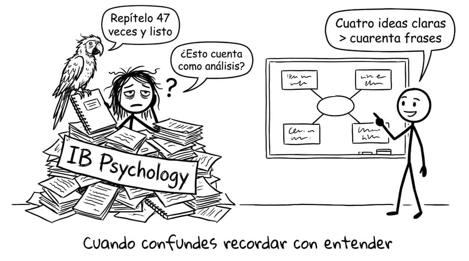 Cuando confundes recordar con entender