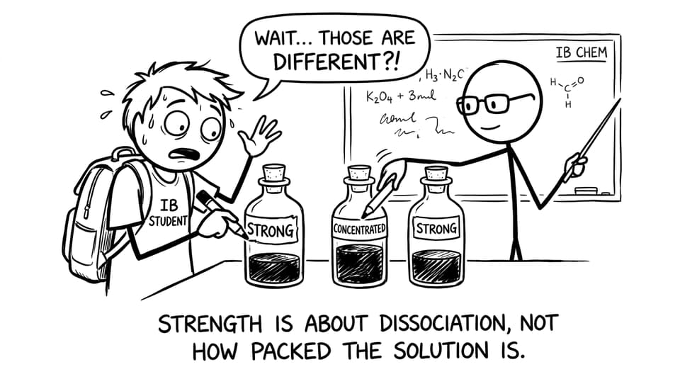 Strong vs concentrated confusion comic
