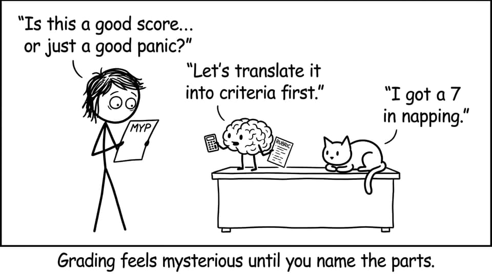MYP report card panic, translated into criteria