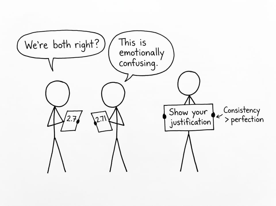 Two students, two answers, same justification