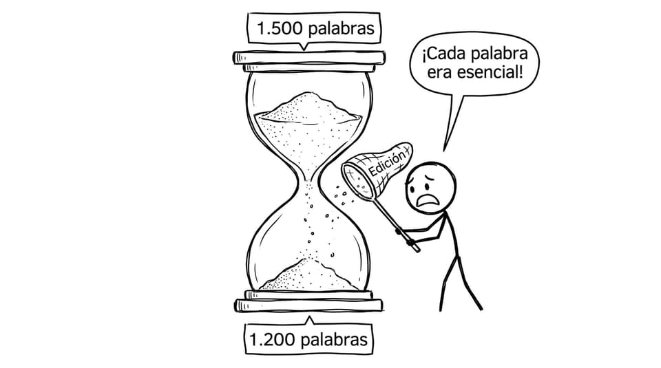 Reloj de arena de palabras