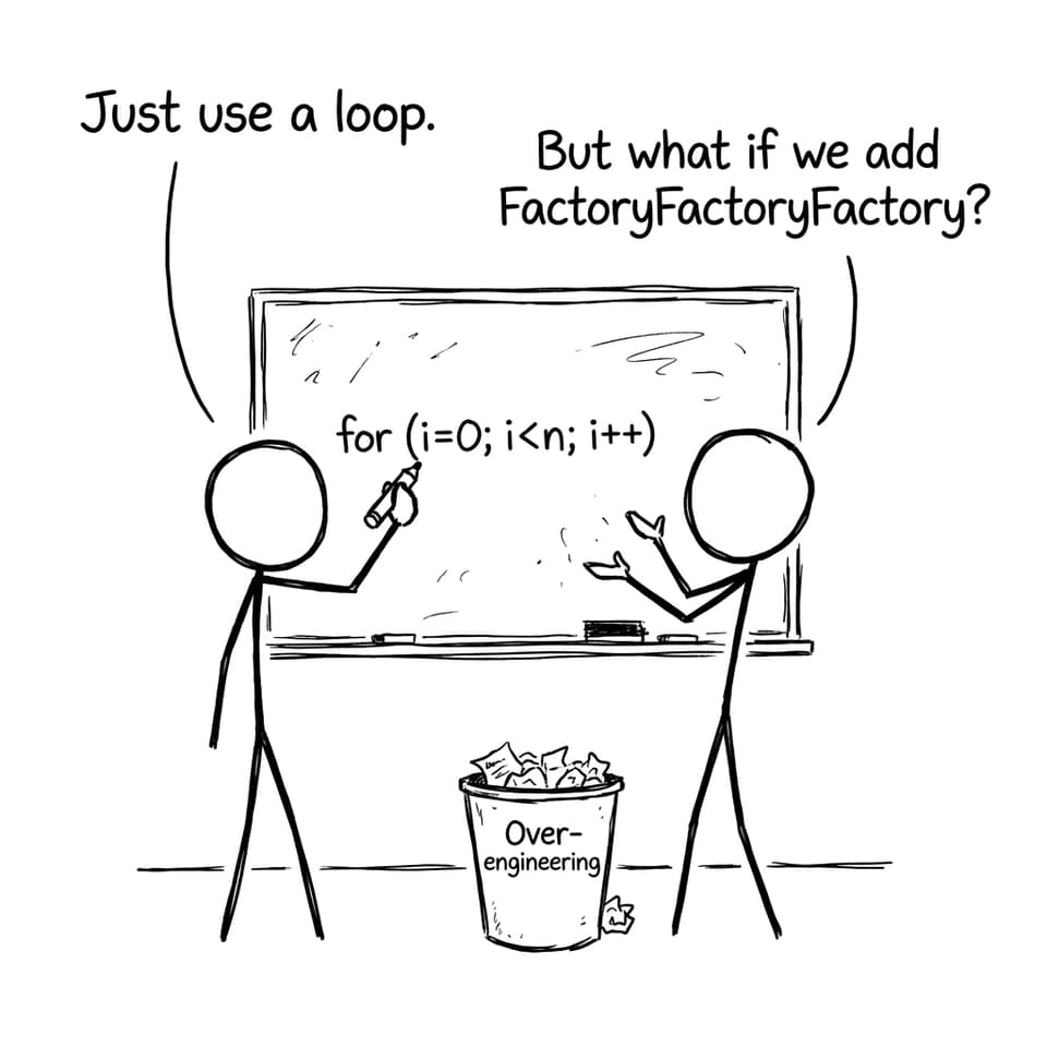 Over-engineering loop joke