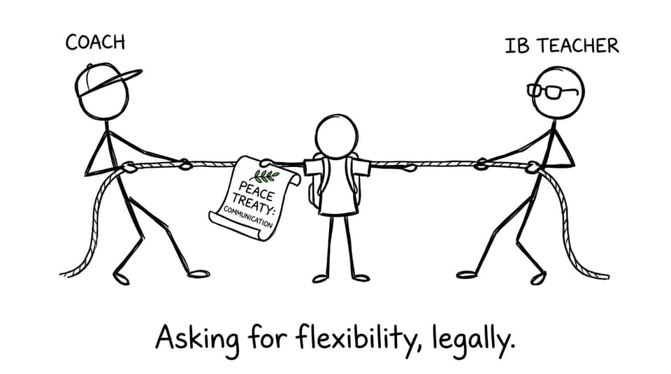 Teacher vs coach tug-of-war XKCD comic