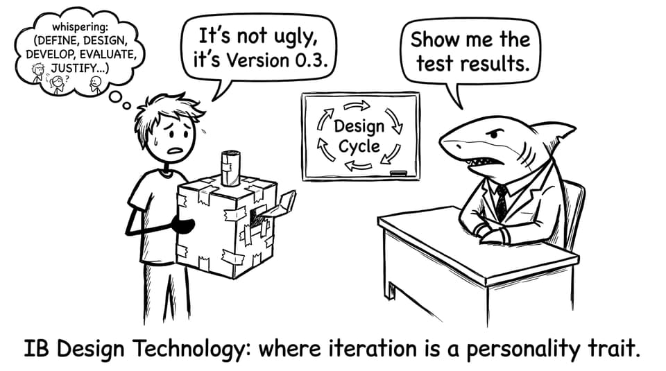 IB Design Technology iteration joke