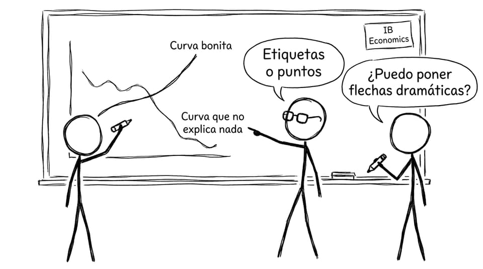 Humor sobre diagramas en IB Economics