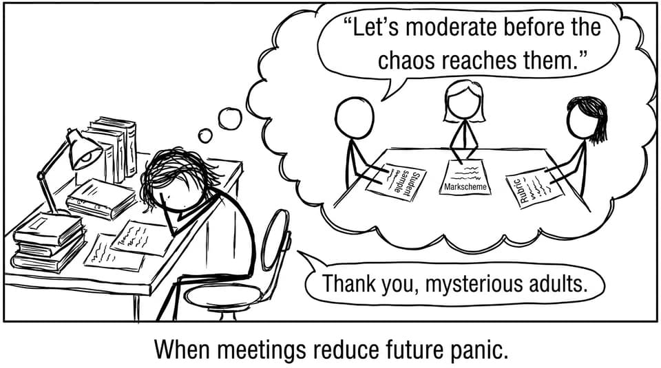 When meetings reduce future panic.
