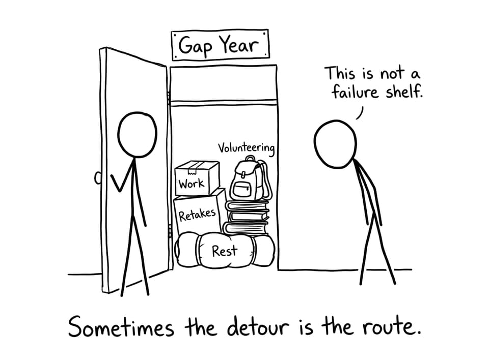 Gap year closet comic