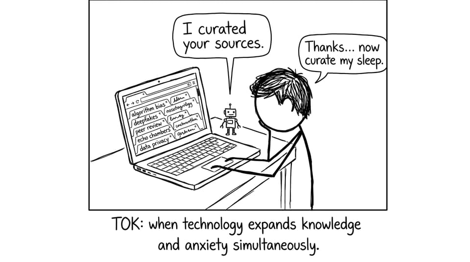 Student with 27 tabs and a robot curator
