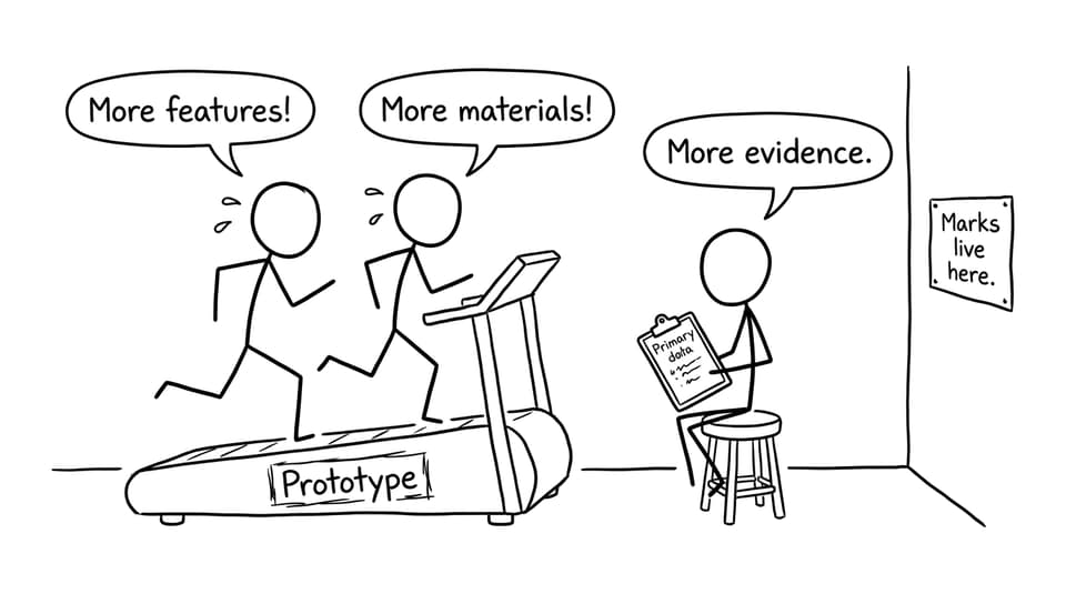 Comic about evidence vs adding features