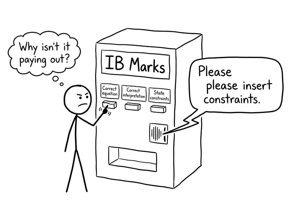 IB marks vending machine demands constraints