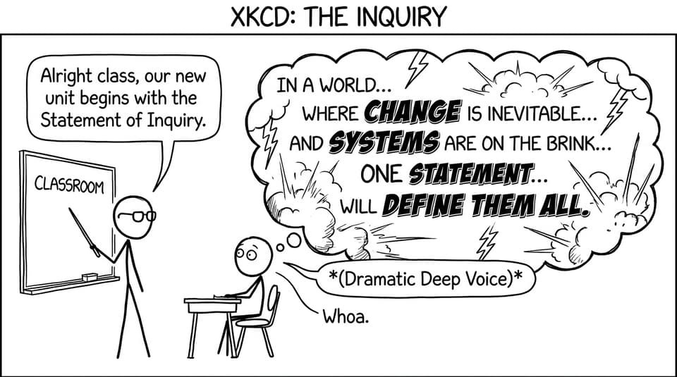A dramatic SOI movie trailer joke in XKCD comic style