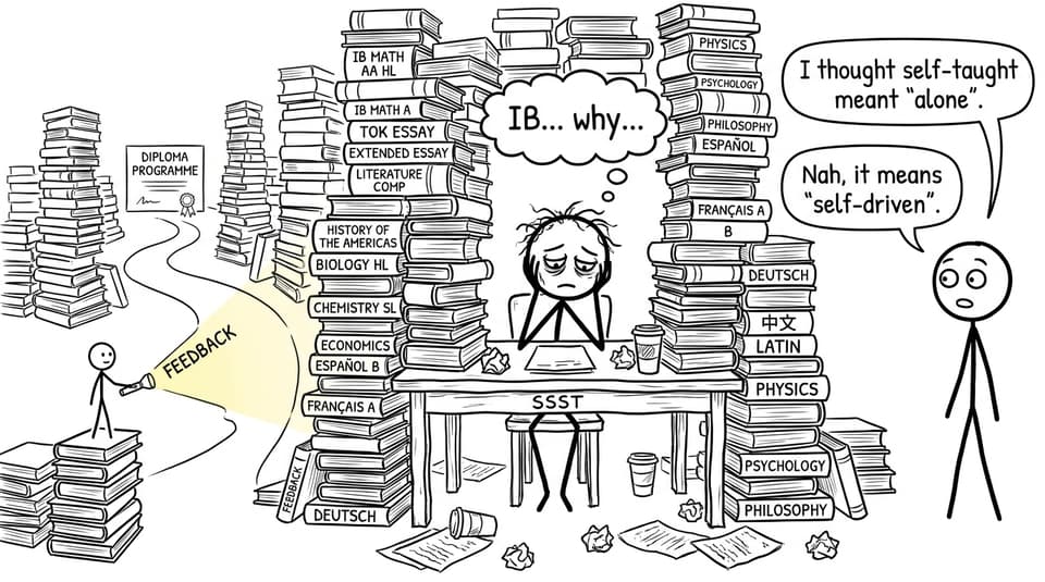 Stressed SSST student meets calm tutor