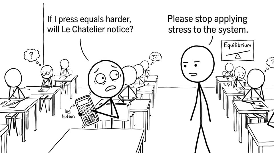 Exam hall equilibrium humor