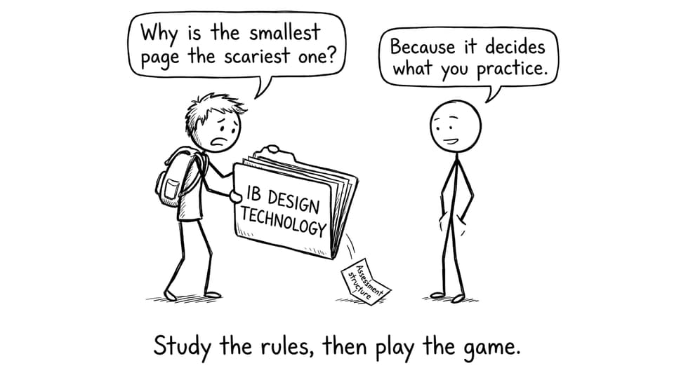 A student discovers why assessment rules matter