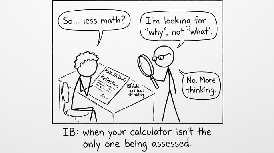 IB examiner looking for why not what