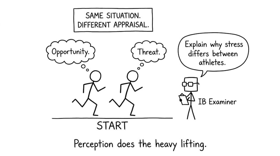 Different appraisal at the same starting line