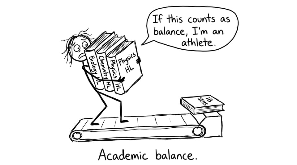 Academic balance comic