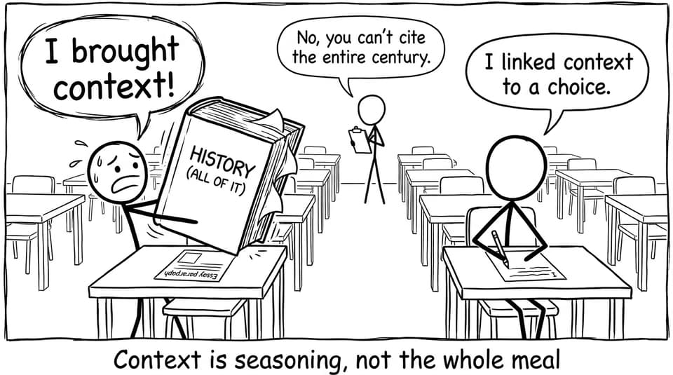 Context in essays comic