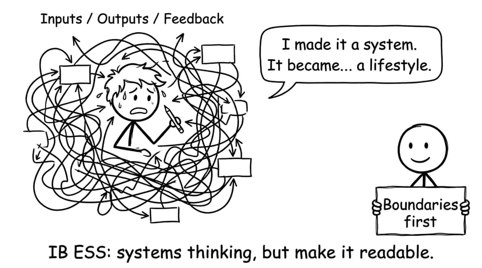 IB ESS: systems thinking, but make it readable.