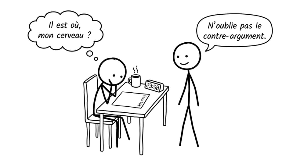 Élève face à la page blanche TOK