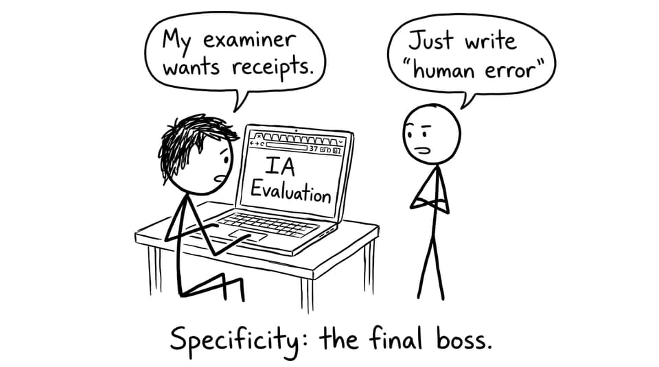 Student vs the "human error" shortcut