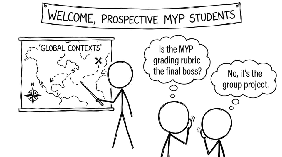 Open day scene where rubrics feel like a video game boss fight