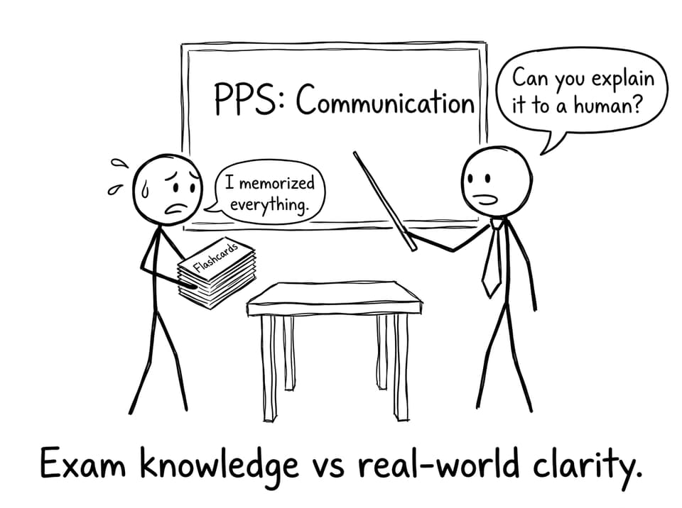 Mock interview humor about communication