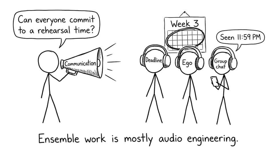 Comic about communication vs deadlines