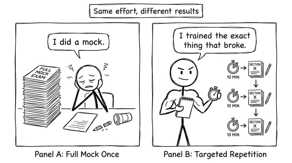 Same effort different results comic