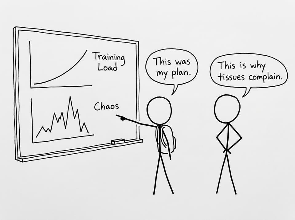 Training load vs chaos comic