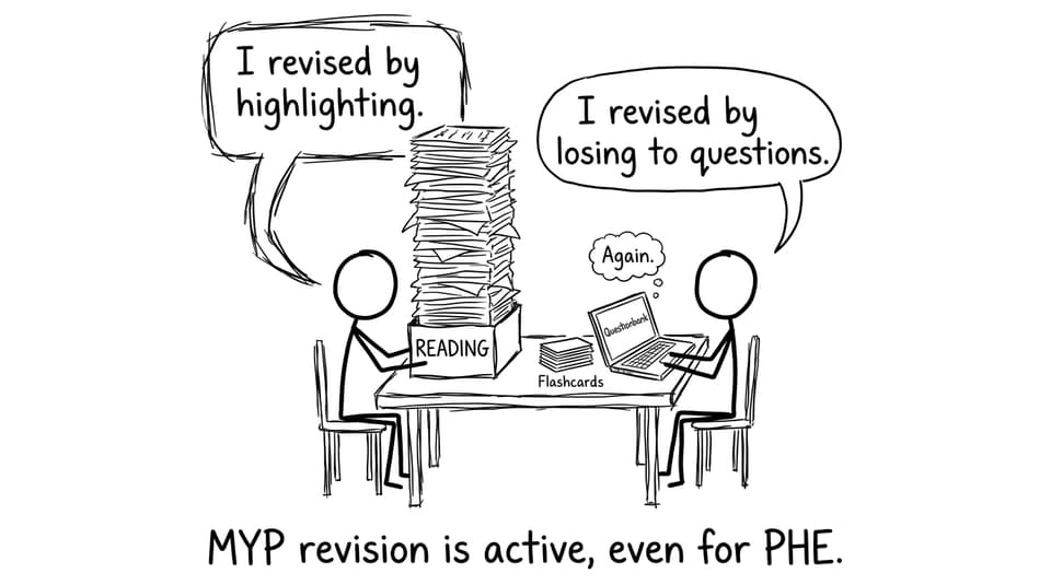 Highlighting vs active revision comic