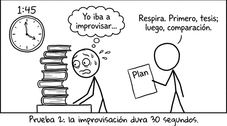 Prueba 2: la improvisación dura 30 segundos.