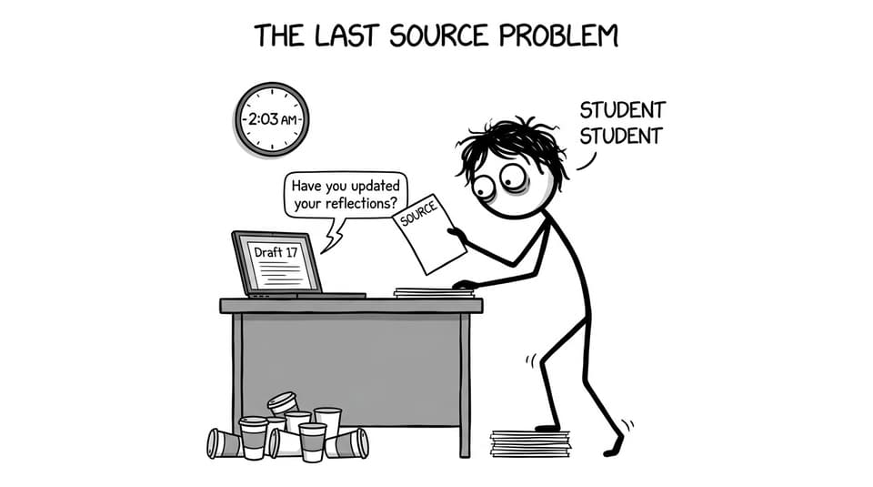 2 a.m. student tries to add one more source