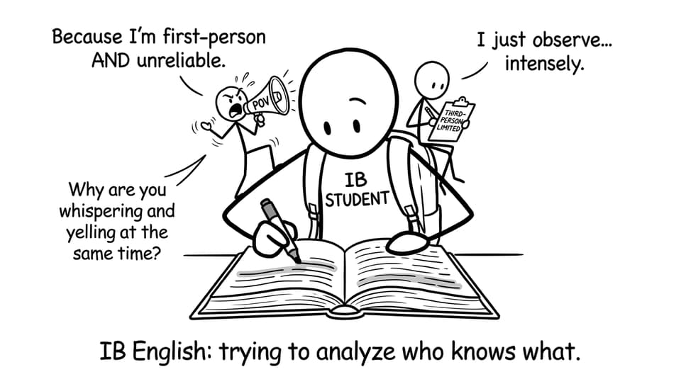 IB English POV shoulder narrators