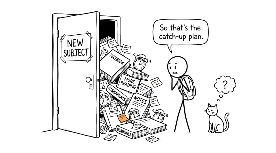 Opening the new-subject cupboard reveals the true size of the catch-up plan