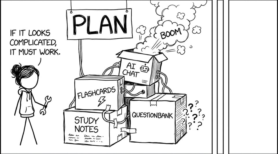 Student builds a chaotic revision machine