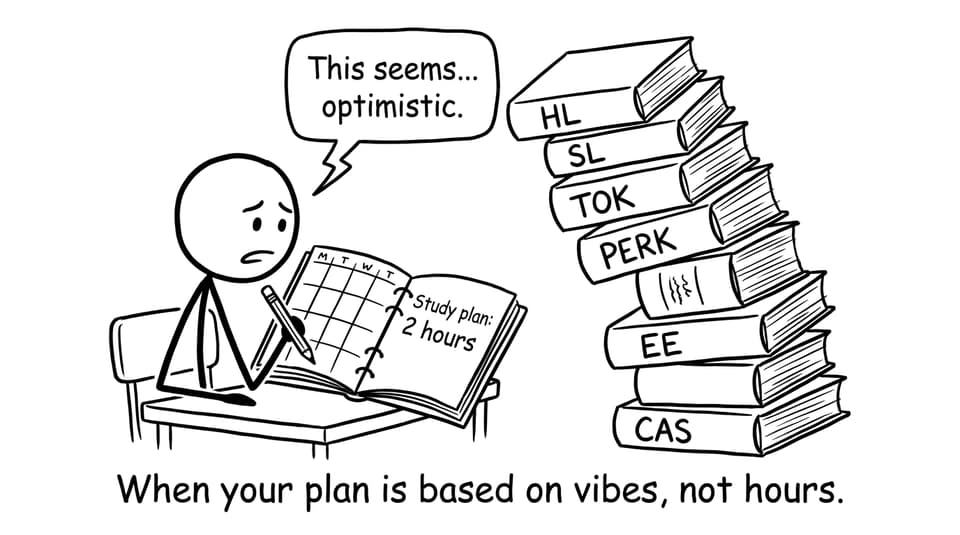 Student vs the optimistic weekly plan