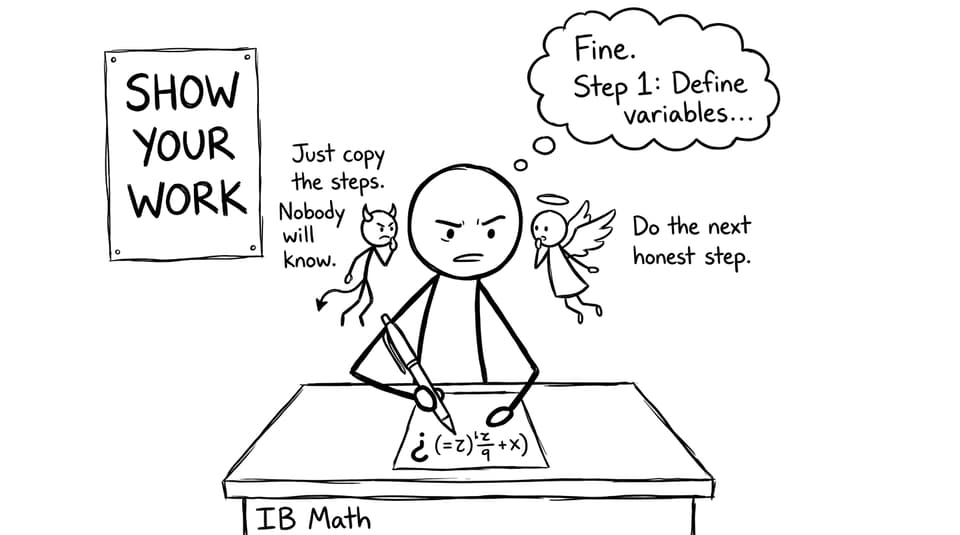Student vs shortcuts in IB Math