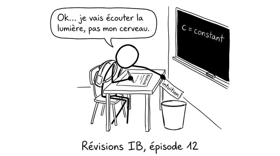 Un élève jette son intuition pour écouter la lumière