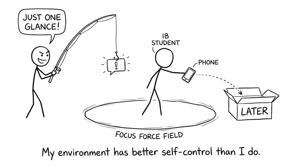 An IB student creates a focus force field with their phone