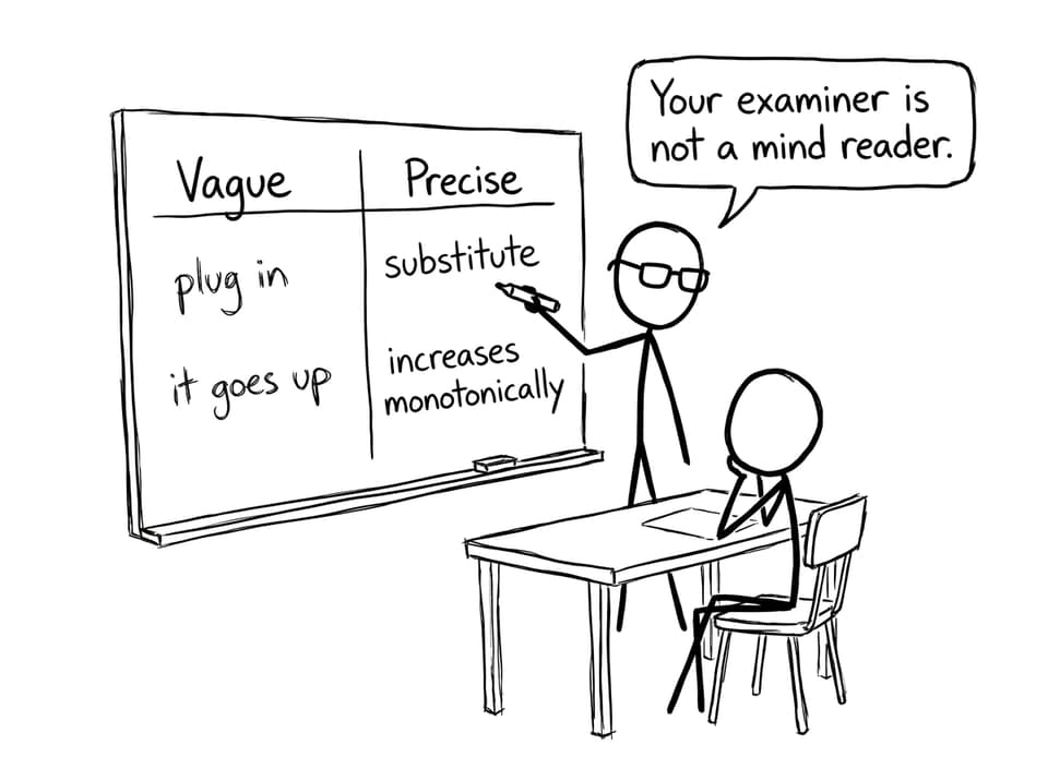 Vague vs precise math language