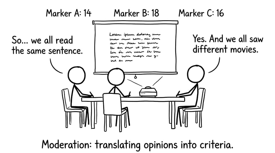 Moderation meeting comic