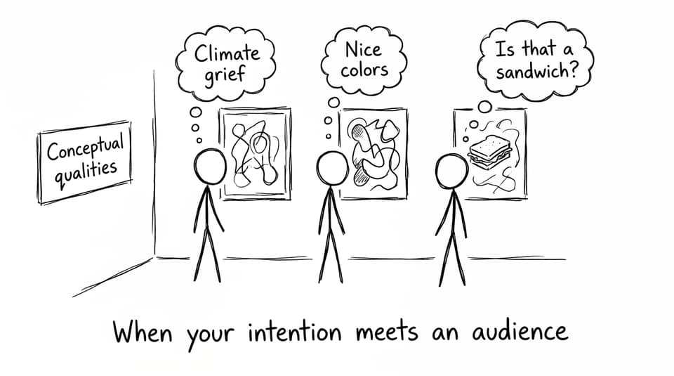 Viewers interpret the same work in wildly different ways